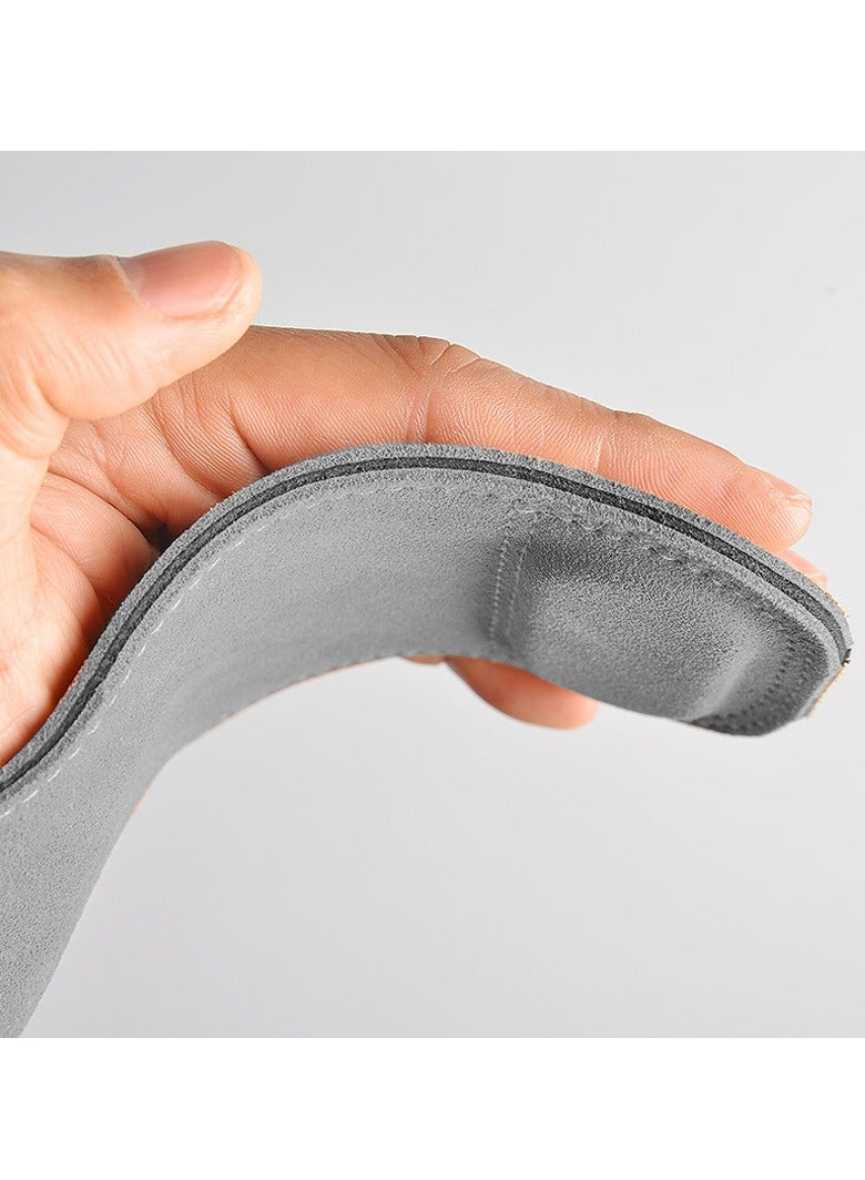 KYD 3 Layers of Cowhide Deadlift Gloves and Grip Pads, Weight Lifting Wrist Hooks Straps Wrist Straps for Weightlifting Alternative,Training Accessory - Image 4