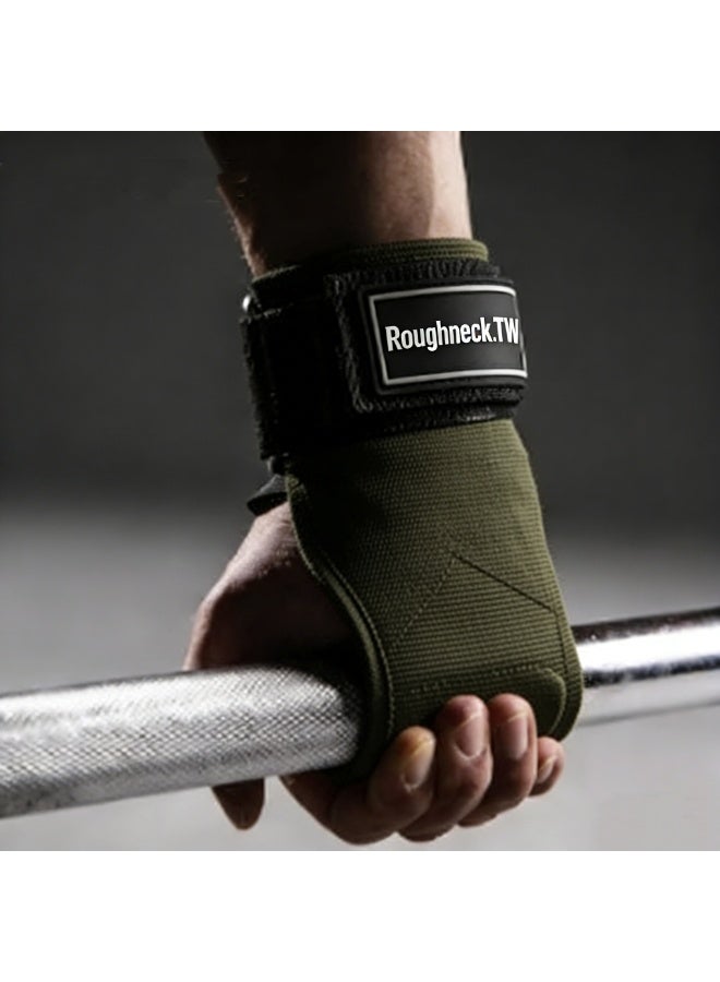 KYD 3 Layers of Cowhide Deadlift Gloves and Grip Pads, Weight Lifting Wrist Hooks Straps Wrist Straps for Weightlifting Alternative,Training Accessory - Image 1