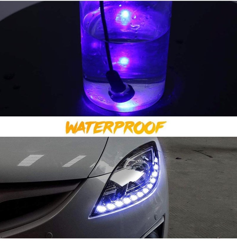 AUTO MT 18mm 9WATT Eagle Eye LED Car Fog DRL Daytime Running Light Backup Reverse Tail Rock Lights Small bulb (4PC BLUE 9W Eagle Eye Led Lights) - Image 3