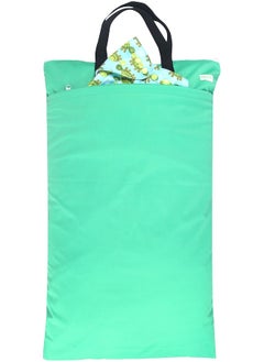 Wegreeco wegreeco Reusable Hanging Wet Dry Cloth Diaper Bag (2 Pack, Jade, Camellia)  - Image 3