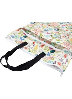 Wegreeco wegreeco Reusable Hanging Wet Dry Cloth Diaper Bag (2 Pack, Jade, Camellia)  - Image 5