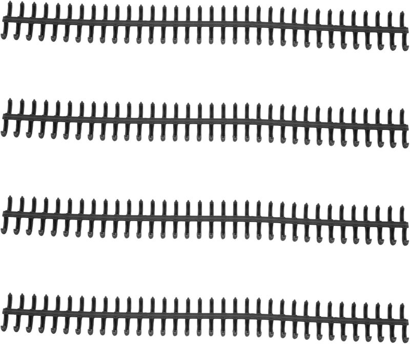 34 Hole Binding Spines, 12mm Diameter, Reusable Plastic Spiral Binder, Binds Up to 85 Sheets, Pack of 10 for Office, Home, School Use (Black) - Image 5