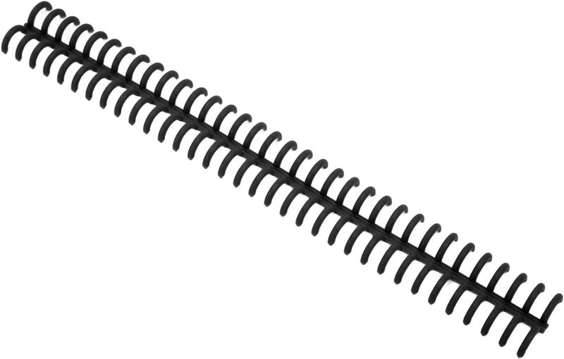 34 Hole Binding Spines, 12mm Diameter, Reusable Plastic Spiral Binder, Binds Up to 85 Sheets, Pack of 10 for Office, Home, School Use (Black) - Image 4