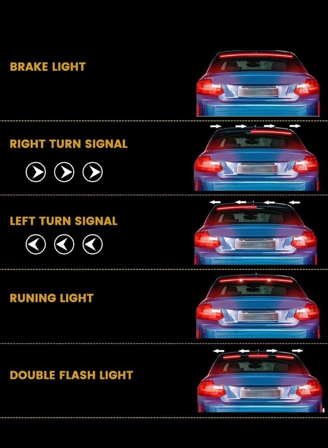 Loquat 40 Inch LED Tailgate Light Bar Red Running Brake Light Reverse Light, Single Row LED Tail Light Bar with Red Brake Lights Indicator - Image 4