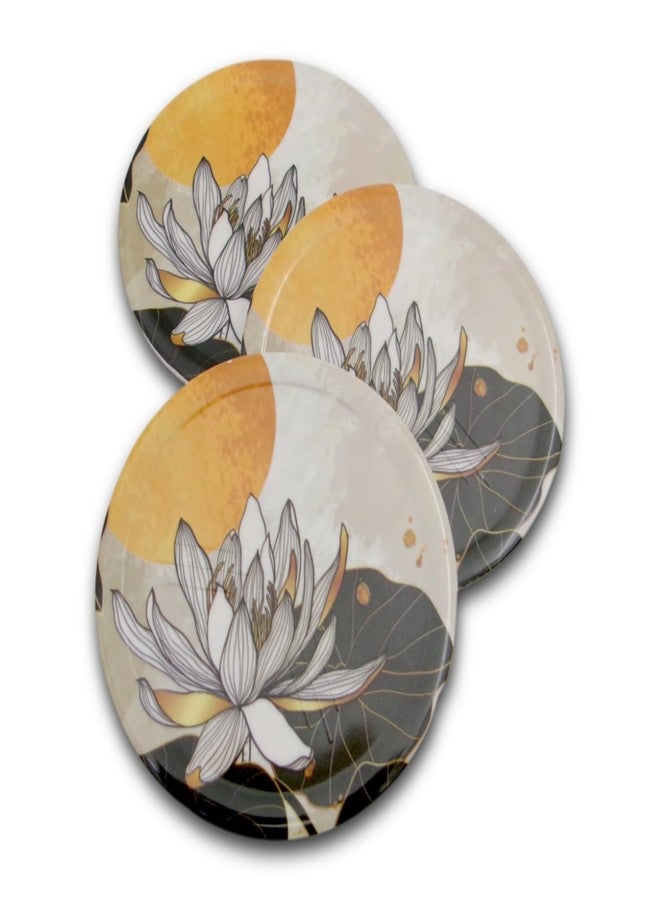 SUPERWARE | Food Grade Melamine | Coaster Set - Sun Room on White (8 Pcs.) | Serveware, Tableware, Stain Free, Glazed Finish - Image 4