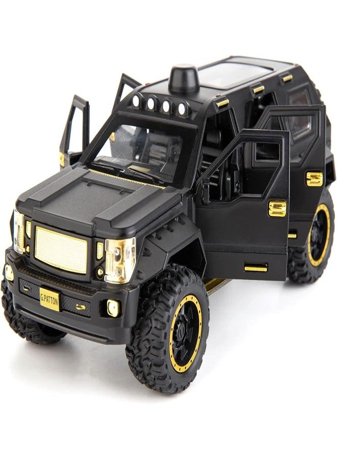 DUWOL 1:24 Diecast Metal Car Model G Pattong Toy Cars for Kids Pull Back Openable Doors with Light Sound - Image 1