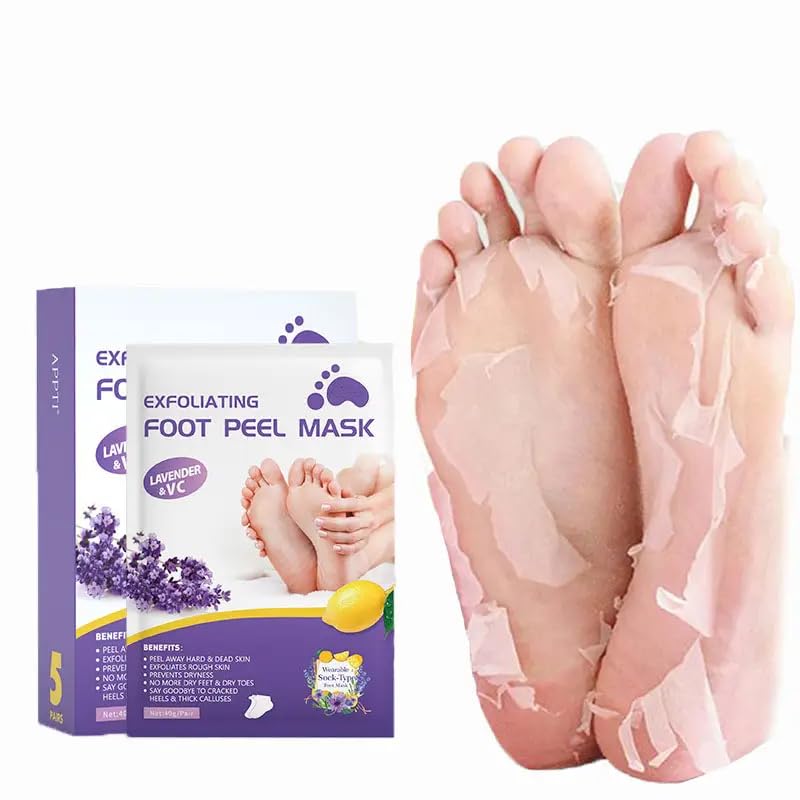 BIRDLINE Foot Peel Mask For Cracked Heels Dead Skin Calluses Remover Make Your Feet Baby Soft Get Smooth Silky Skin Removes Rough Heels Dry Toe Skin Natural Treatment To Home 2 PAIR - Image 1