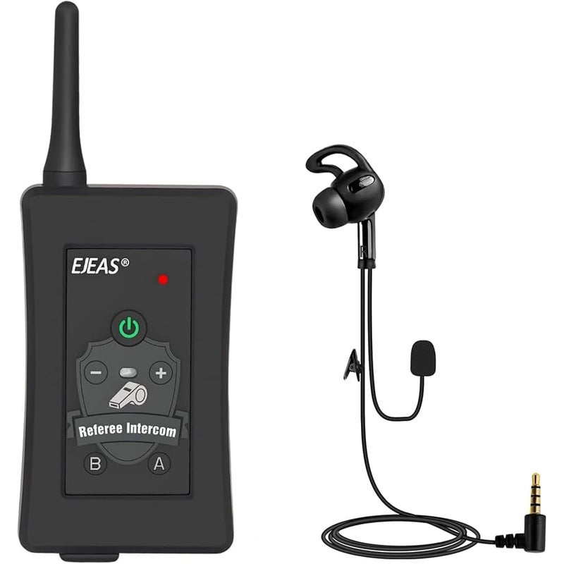 EJEAS FBIM Professional Football Accessories Referee Bluetooth Intercom Headset Communication System, 1500M 4 Person Online Intercom, CVC Noise Reduction, with Arm Pocket (1 Pack) - Image 1