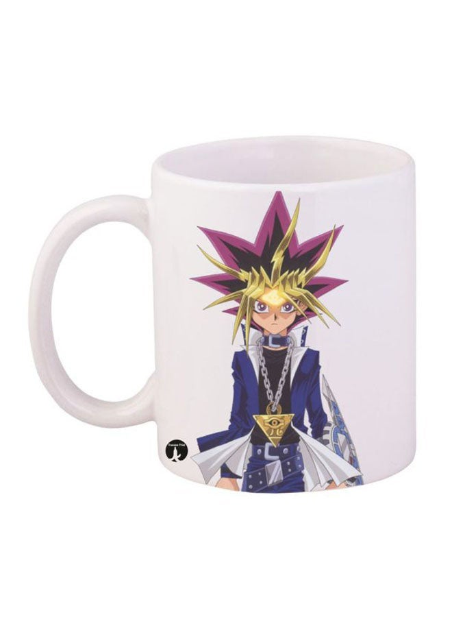 Yu Gi Oh Printed Mug White/Blue/Purple 11ounce