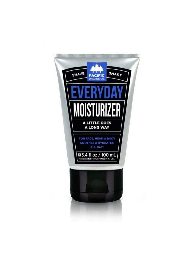 pacific shaving company - Everyday Moisturizer Daily Postshave Moisturizer Cream For Men & Women Hydrating Face Cream With Jojoba Oil Avocado Oil Shea Butter & Argan Oil For Face (3.4 Oz) - Image 1