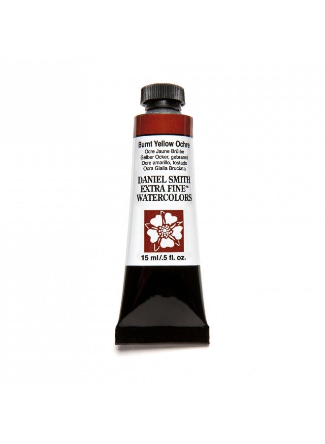 DANIEL SMITH Extra Fine Watercolor 15ml Paint Tube, Burnt Yellow Ochre - Image 1