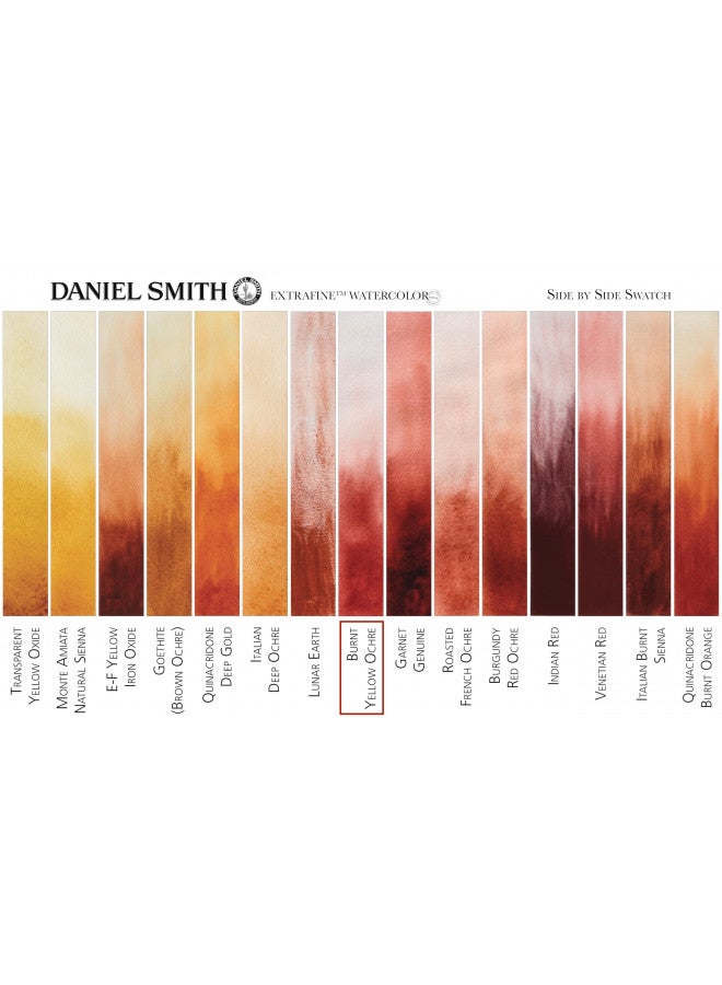 DANIEL SMITH Extra Fine Watercolor 15ml Paint Tube, Burnt Yellow Ochre - Image 3