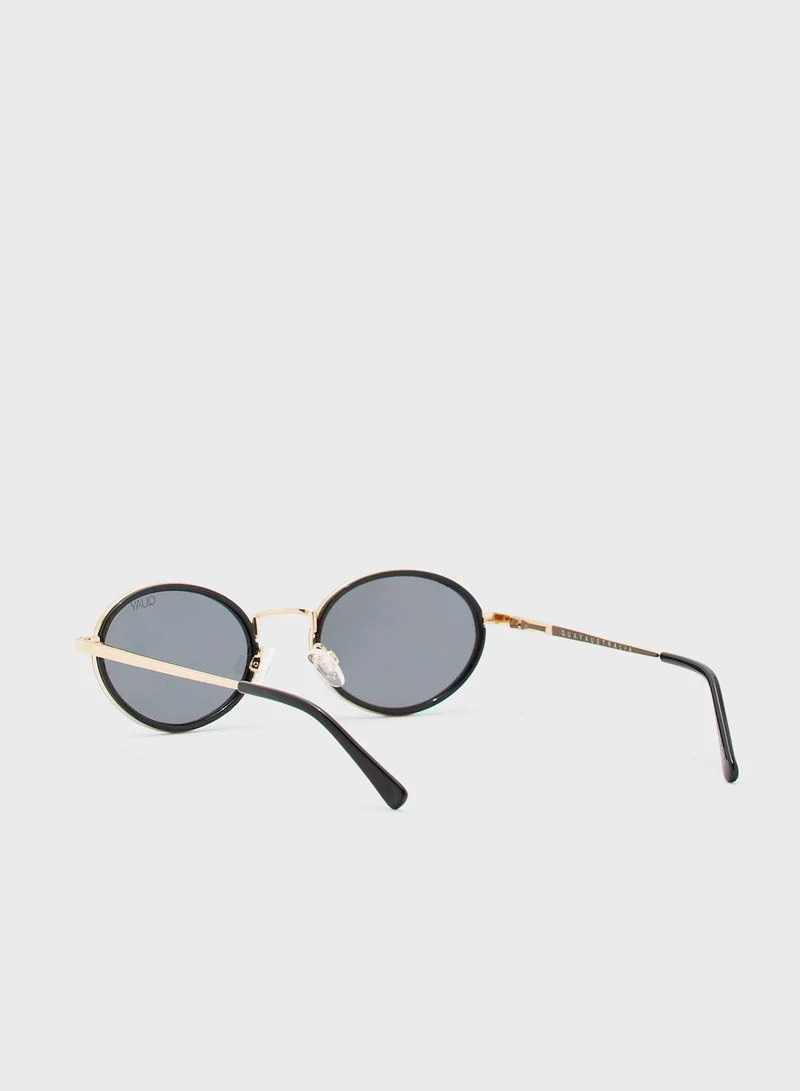 Quay Line Up Round Sunglasses