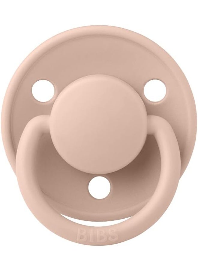 BIBS Pacifiers - De Lux Collection | BPA-Free Baby Pacifier | Made in Denmark | Set of 2 Ivory/Blush Color Premium Soothers | Size One Size - Image 4