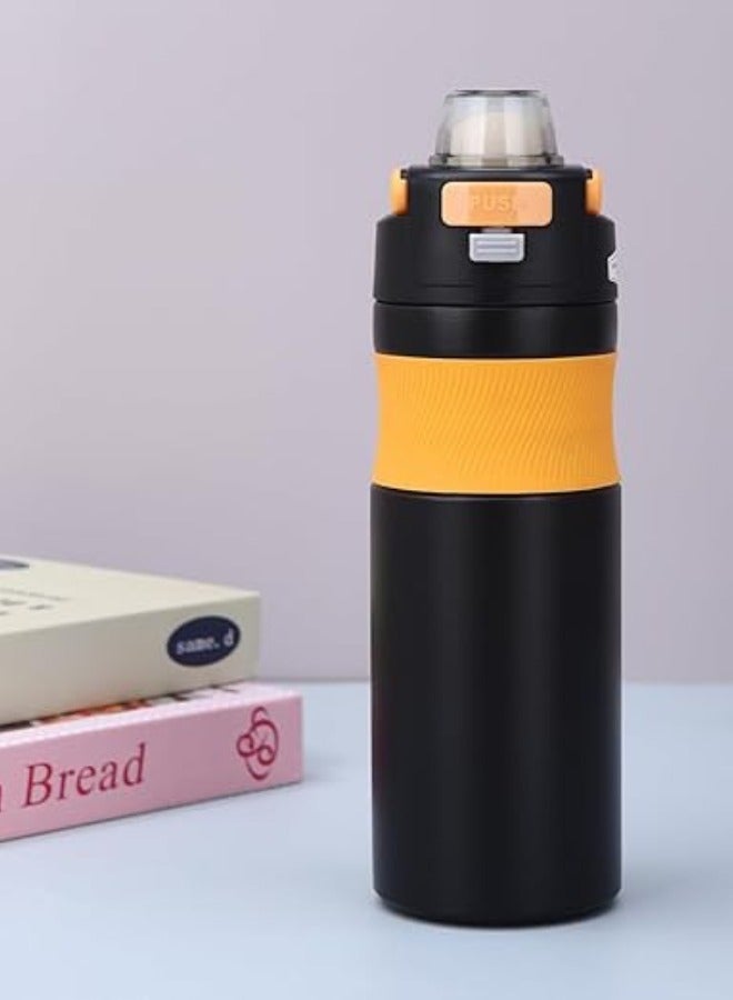 Twisoo Hydra Thermo Stainless Steel Water Bottle – Vacuum Insulated, Leak Proof (600ml, Black) - Image 5
