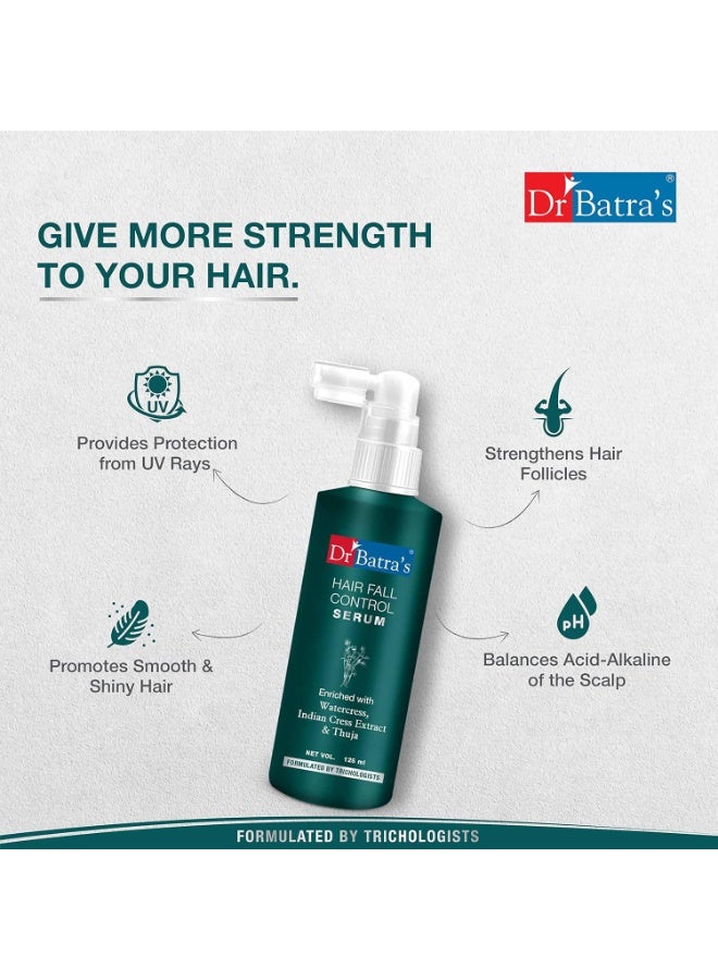 Dr Batra's Hair Fall Control Kit | Serum - 125 ml | Hair Fall Control Oil - 200 ml | Hair Fall Control Shampoo - 500 ml | Clinically Approved | For Men and Women | Trusted by Trichologists - Image 4