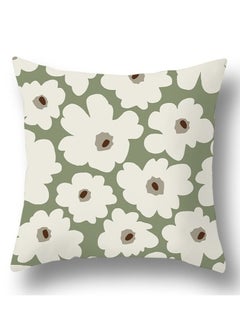 Y&D Green botanical abstract geometric print pillowcase pillow cover 45*45cm 