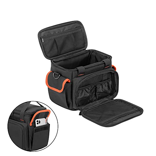 Trunab Carrying Case Compatible with Jackery Portable Power Station Explorer 160/240/300, Storage Bag with Waterproof Bottom and Front Pockets for Charging Cable and Accessories - Image 4