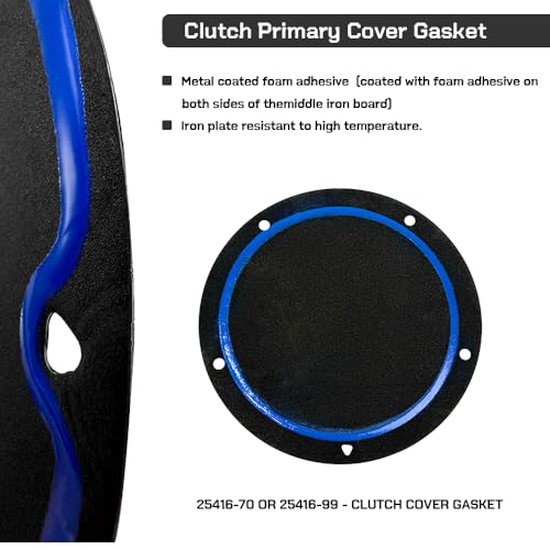 WEICHENGXIN Clutch Primary Cover Gasket Kit Compatible with Dyna Softail Fat Boy Heritage Softail Night Train 1994-2005 - Image 3