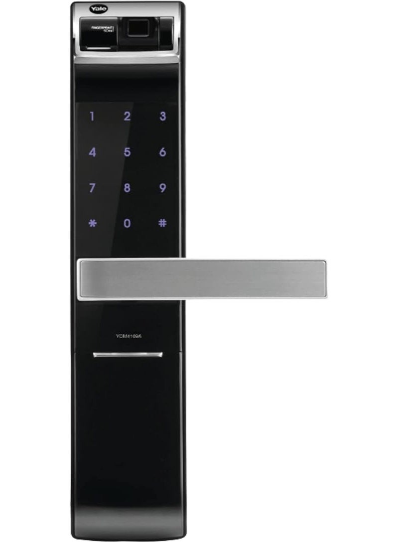 ييل قفل ييل الذكي YDM4109A ببصمة الإصبع ورمز PIN ومفتاح ميكانيكي للدخول بدون مفتاح للمنزل - Image 1