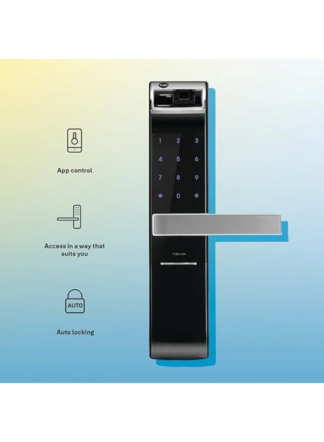 ييل قفل ييل الذكي YDM4109A ببصمة الإصبع ورمز PIN ومفتاح ميكانيكي للدخول بدون مفتاح للمنزل - Image 3