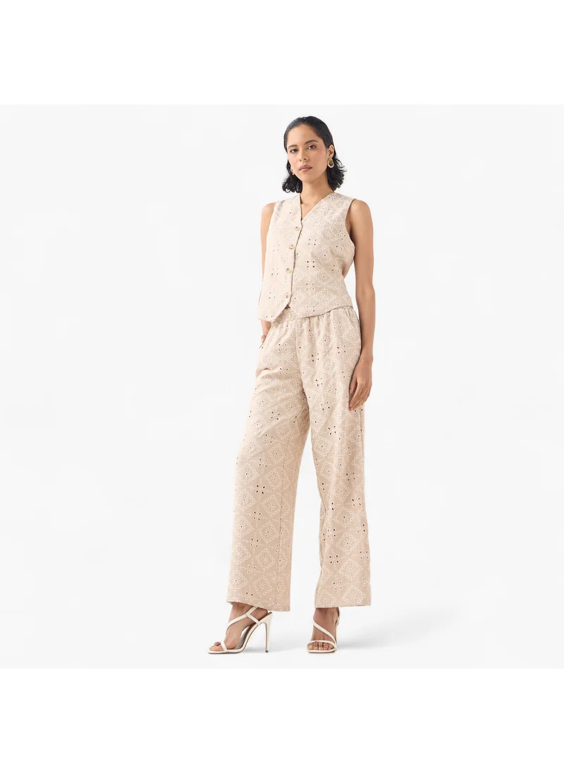 تواكستريمز 2Xtremz Schiffli Trousers with Elastic Waist