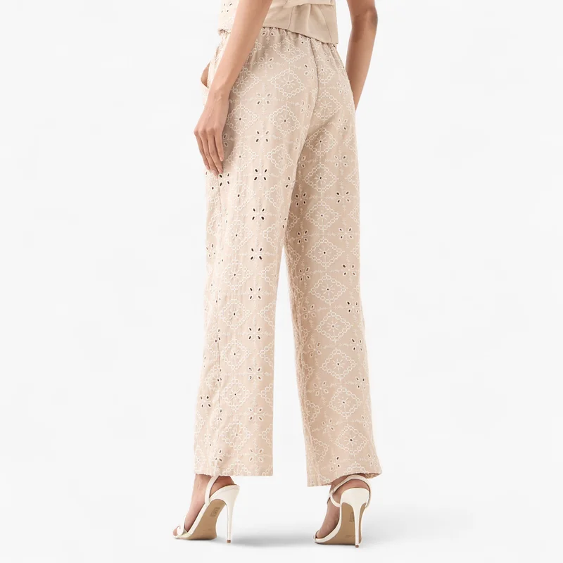 2Xtremz 2Xtremz Schiffli Trousers with Elastic Waist