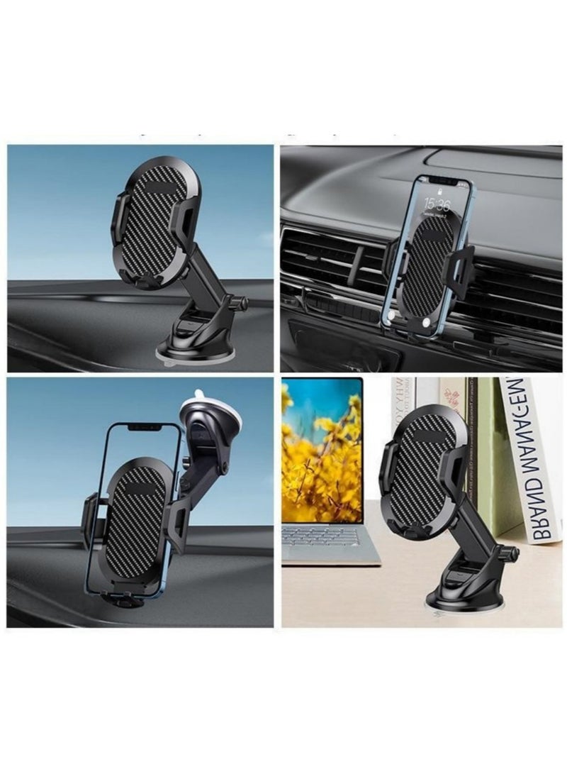 Car Phone Holder Long Arm Phone Holder Stand Car For Dashboard Windshield Air Vent Compatible With All Smartphones - Image 2
