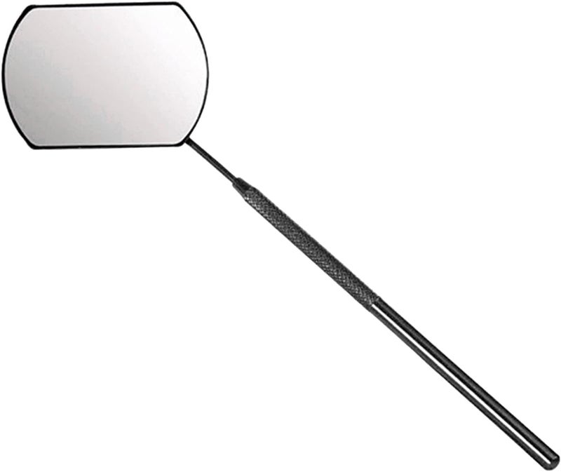 كلاراكو أدوات الرموش، مرآة من الفولاذ المقاوم للصدأ لفحص وصلات الرموش، أدوات تركيب الرموش، للاستخدام في الصالونات والمنازل - أسود - Image 1