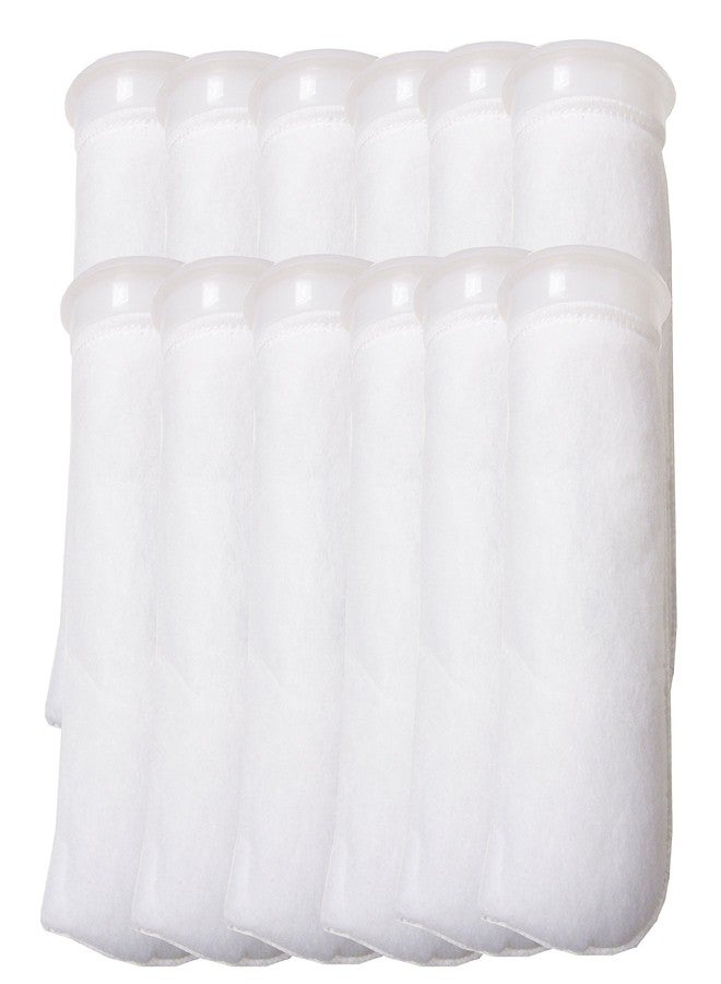 Encompass All 12 Pack - 4 Inch Ring Filter Socks 200 Micron - Aquarium Felt Filter Bags -4 Inch Ring By 9.5 Inch Long [Short Version] - Fits Eshopps and Aqueon - Image 1