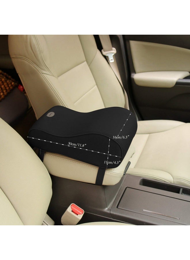 Timorn Memory Foam Cushion Armrest Cover Car Center Console Pillow  Black - Image 3
