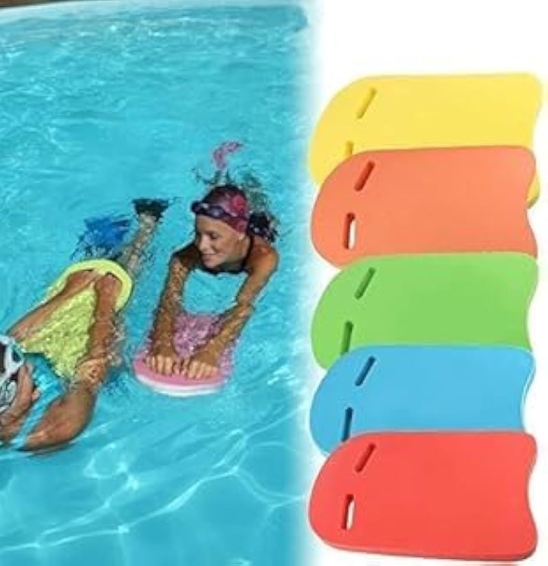 SMART FIT ® Sports Swim Training Aid Board with Comfortable Handles, One Size Fits All, for Kids and Adults, Swimming Aid for Pool Training, for Beginner and Advanced Swimmers (Yellwo)