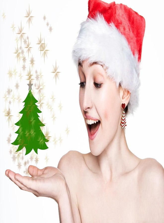 INENIMARTJ Christmas Earrings for Women Christmas Theme Earrings Acrylic Christmas Tree Gingerbread Man Decoration Dangle Drop Earrings Xmas Holiday Earrings for Women - Image 3