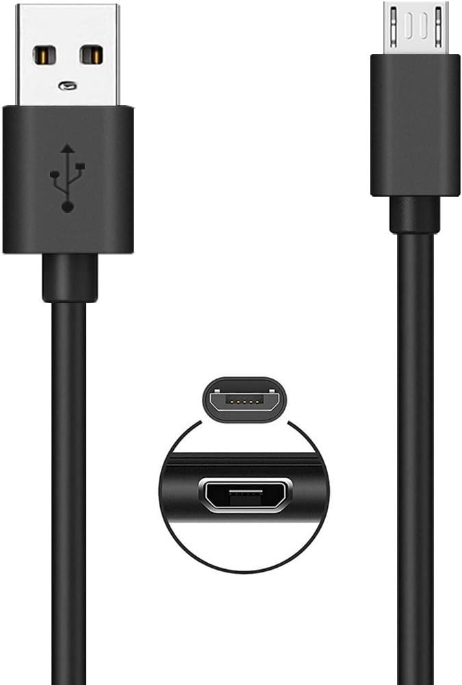 SCOVEE 6FT Micro USB Cable,Fast Charger Compatible with Fire HD Tablet,X-Box One,Dual-Shock 4,PS4 Controller Charging Cord for Samsung Fire Stick,Android Wire for Kindle,Moto E/E5/E6,for LG K8V K40 Phone - Image 1