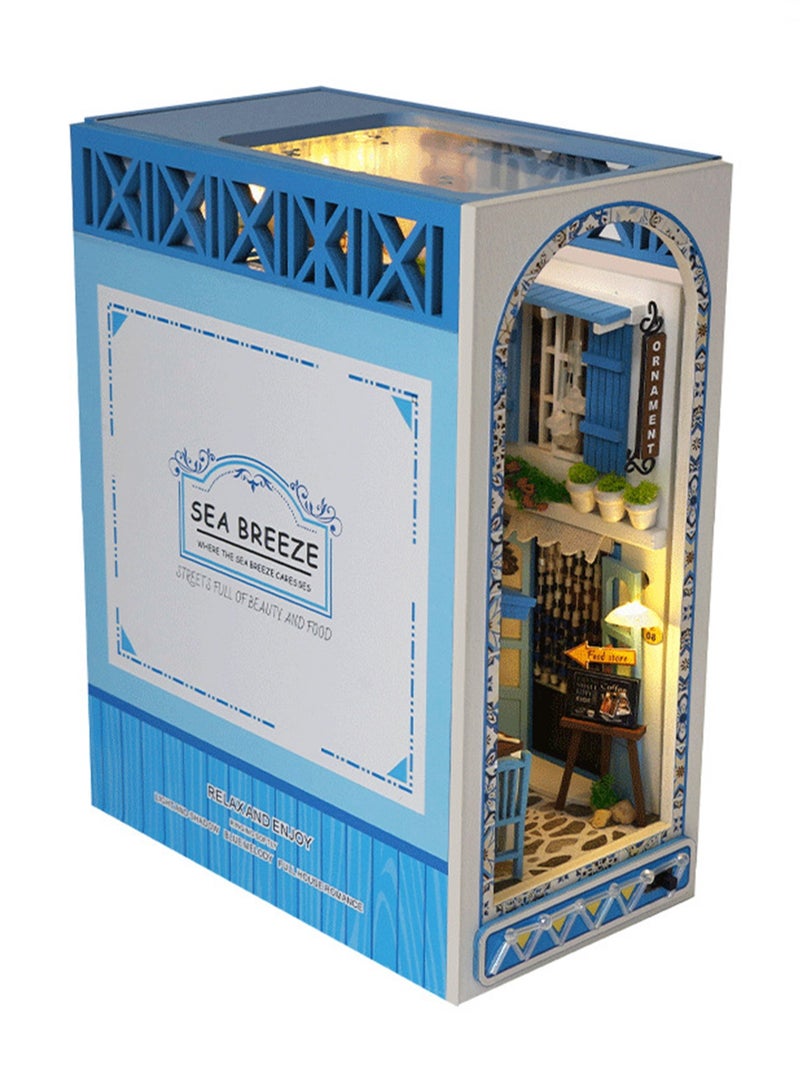 ألعاب مضيئة للأطفال يمكنك صنعها بنفسك على شكل كابينة نسيم البحر ثلاثية الأبعاد لنموذج منزل تم تجميعه يدويًا - Image 1