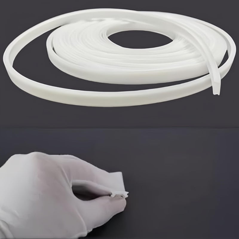 KSDLMPA 16.4Ft/5M Silicone LED Cover, Alumium Profile Silicone Channel Diffuser Flexible PC Lampshade Line for Strip Lights, Ceiling Lamp, Under Cabinet Cover Replaceable Installation (12mm) - Image 1