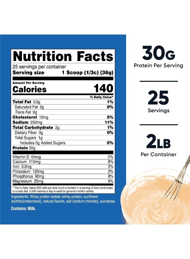 Nutricost Whey Protein Isolate Powder Cake Batter, 2Lbs - Image 4