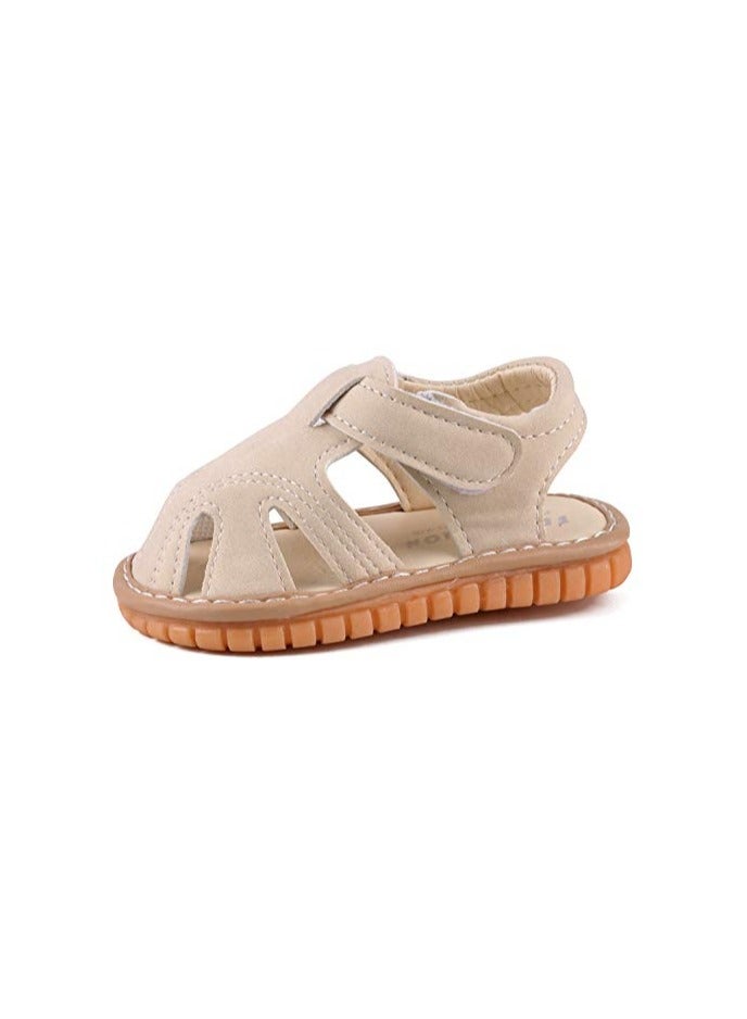 Boys Girls Summer Squeaky Sandals Closed-Toe Anti-Slip Premium Rubber Sole Toddler First Walkers Shoes - Image 1