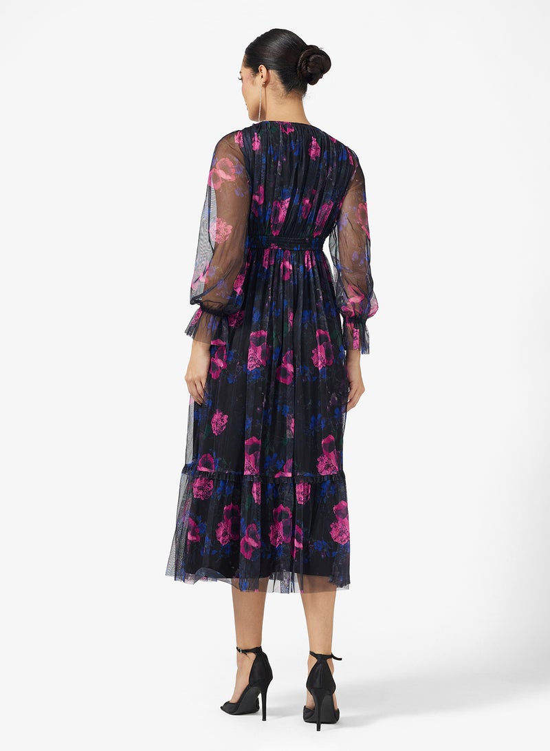 Anaya With Love Ruffle Hem Tulle Midi Dress - Image 2