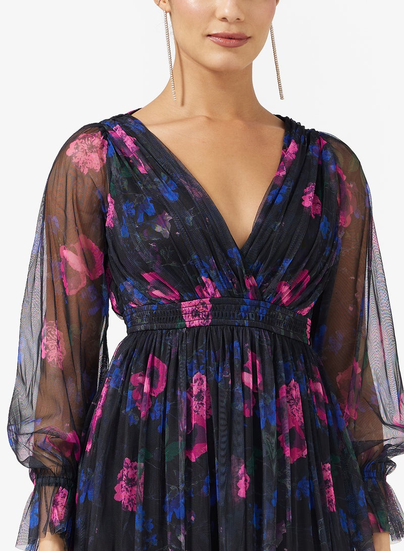 Anaya With Love Ruffle Hem Tulle Midi Dress - Image 3