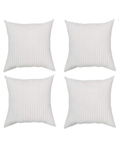 High Quality Microfiber Cushion Inserts for Beds Sofas and Couch Throw Pillow Inserts Inner Pads Filler Indoor Decorative Pillow Cushion Stuffer Inserts (Pack of 4-40x40 cm)