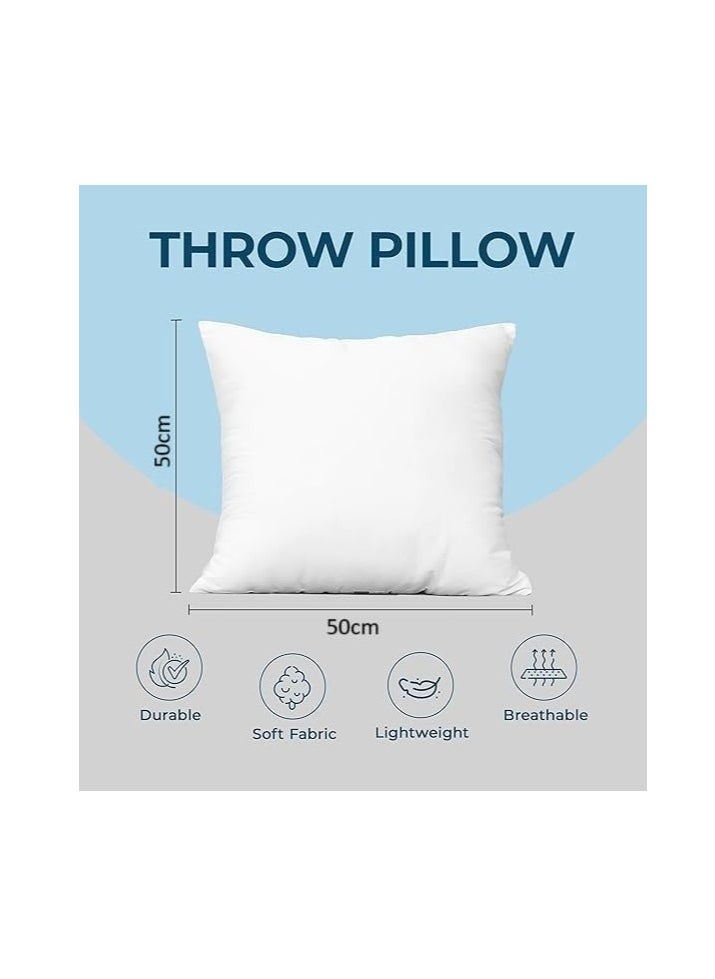 Generic - High Quality Microfiber Cushion Inserts for Beds Sofas and Couch Throw Pillow Inserts Inner Pads Filler Indoor Decorative Pillow Cushion Stuffer Inserts (Pack of 4-40x40 cm) - Image 1