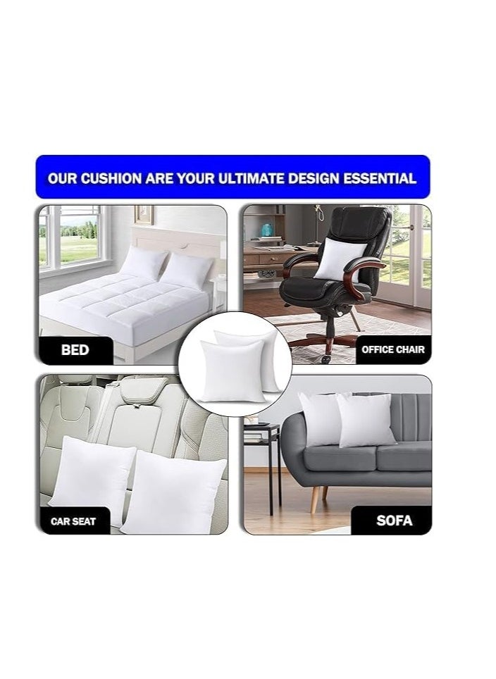 Generic - High Quality Microfiber Cushion Inserts for Beds Sofas and Couch Throw Pillow Inserts Inner Pads Filler Indoor Decorative Pillow Cushion Stuffer Inserts (Pack of 4-40x40 cm) - Image 1