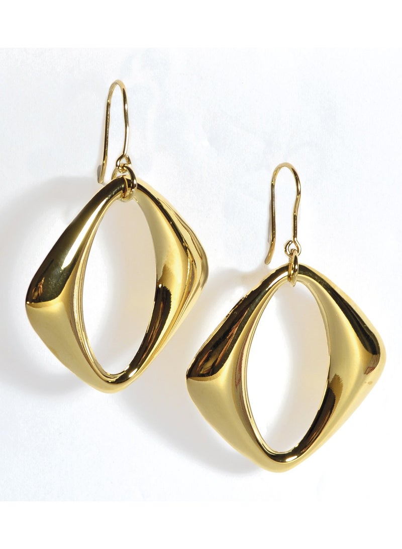 فارما سلك أذن معيني مقاس 42 مم مطلي بالذهب عيار 18 قيراط - Image 1