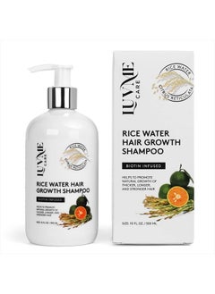 Luv Me Care Rice Water Hair Growth Shampoo With Biotin,Rice Water for Hair Growth- Hair Shampoo for Hair Growth for Thinning Hair and Hair Loss, All Hair Types, Men and Women 10 Fl Oz  - Image 1