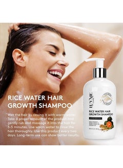 Luv Me Care Rice Water Hair Growth Shampoo With Biotin,Rice Water for Hair Growth- Hair Shampoo for Hair Growth for Thinning Hair and Hair Loss, All Hair Types, Men and Women 10 Fl Oz  - Image 3