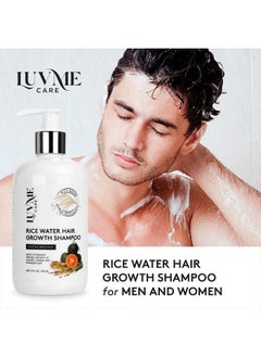 Luv Me Care Rice Water Hair Growth Shampoo With Biotin,Rice Water for Hair Growth- Hair Shampoo for Hair Growth for Thinning Hair and Hair Loss, All Hair Types, Men and Women 10 Fl Oz  - Image 5