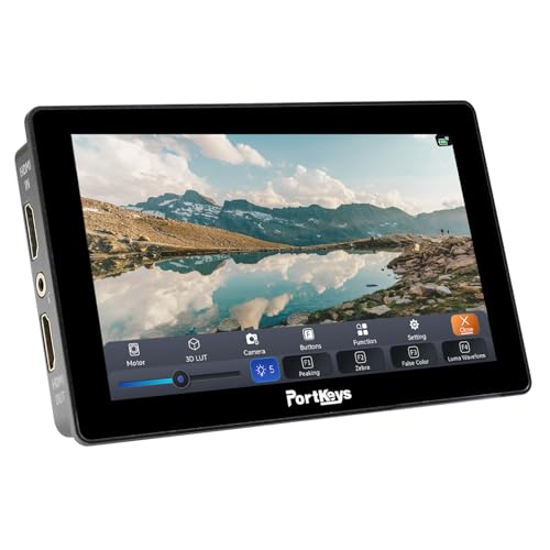 Portkeys LH5P II 5.5" 2000nit Touchscreen Control Camera Field Monitor Metal Frame Bluetooth, Compatible with FX3/A7S III/ZV-E10, R5/R6/C70, BGH1/GH6, BMPCC 4K/6K, ZCAM E2 - Image 1