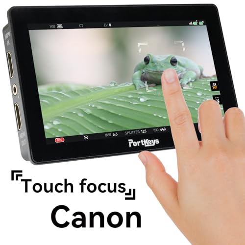 Portkeys LH5P II 5.5" 2000nit Touchscreen Control Camera Field Monitor Metal Frame Bluetooth, Compatible with FX3/A7S III/ZV-E10, R5/R6/C70, BGH1/GH6, BMPCC 4K/6K, ZCAM E2 - Image 3