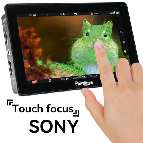 Portkeys LH5P II 5.5" 2000nit Touchscreen Control Camera Field Monitor Metal Frame Bluetooth, Compatible with FX3/A7S III/ZV-E10, R5/R6/C70, BGH1/GH6, BMPCC 4K/6K, ZCAM E2 - Image 2